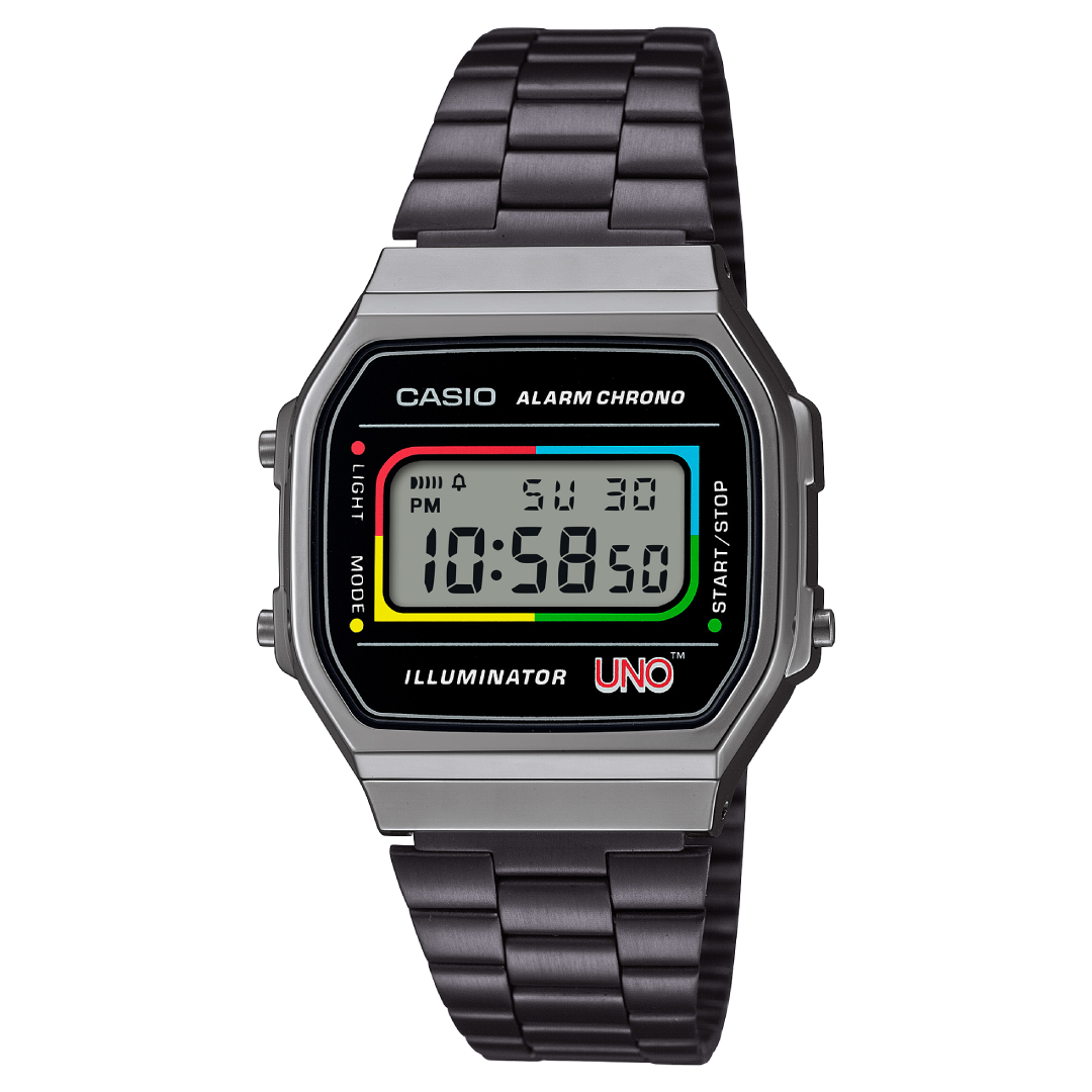 [NEW LIMITED ] A168WEUC-1ADR | Đồng Hồ Casio | Vintage | Dây Kim Loại ion Đen | Pin 7 Năm | Chống Nước