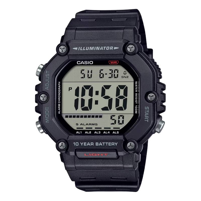 AE-1600H-1AVDF |  Đồng Hồ Casio | Nam | Dây Nhựa | Điện tử | Pin 10 năm | WR100M