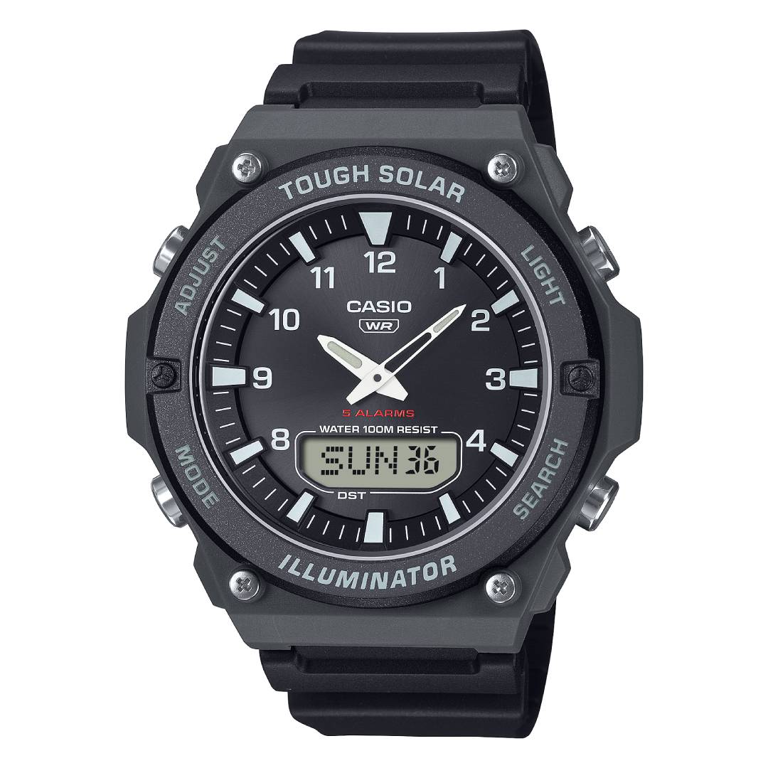 AQ-S820W-1AVDF | Đồng Hồ Casio Nam | Dây Nhựa | Pin Năng Lượng | Chống nước 100m