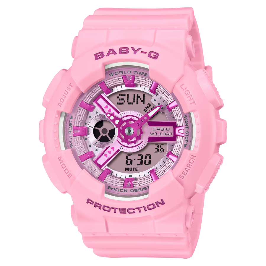 [NEW ARRIVAL ] BA-110YK-4ADR | Đồng Hồ Casio Baby-G Nữ | Dây Nhựa Hồng | Chống Sốc | Chống Nước 100m