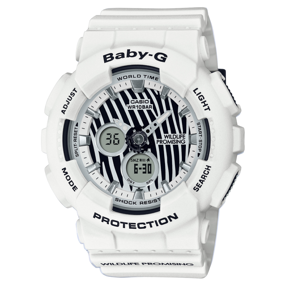 BA-120WLP-7ADR | Đồng Hồ Casio | Baby-G | Nữ | Dây Nhựa | Chống Va Đập | Chống Nước WR100M