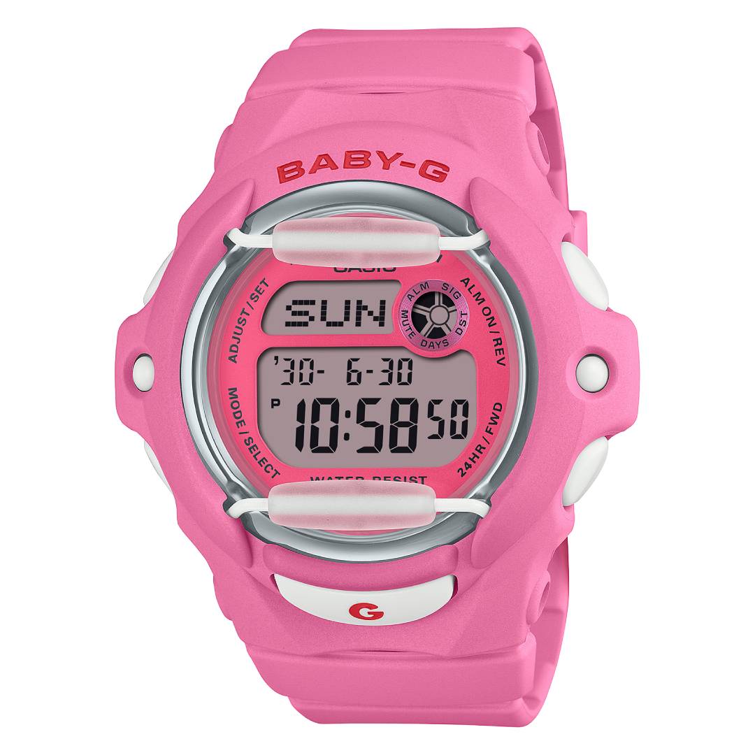 BG-169CH-4DR | Đồng hồ Casio Baby-G | Dây nhựa màu hồng | Cấu trúc chống sốc | Chống nước 200m 