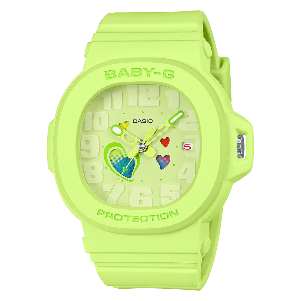 BGA-10-3ADR | Đồng hồ Casio BABY-G Nữ | Dây nhựa màu vàng | Vòng bezel rời | Chống nước 100m