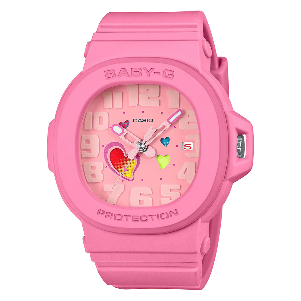 BGA-10-4ADR | Đồng hồ Casio BABY-G Nữ | Dây nhựa màu hồng | Vòng bezel rời | Chống nước 100m