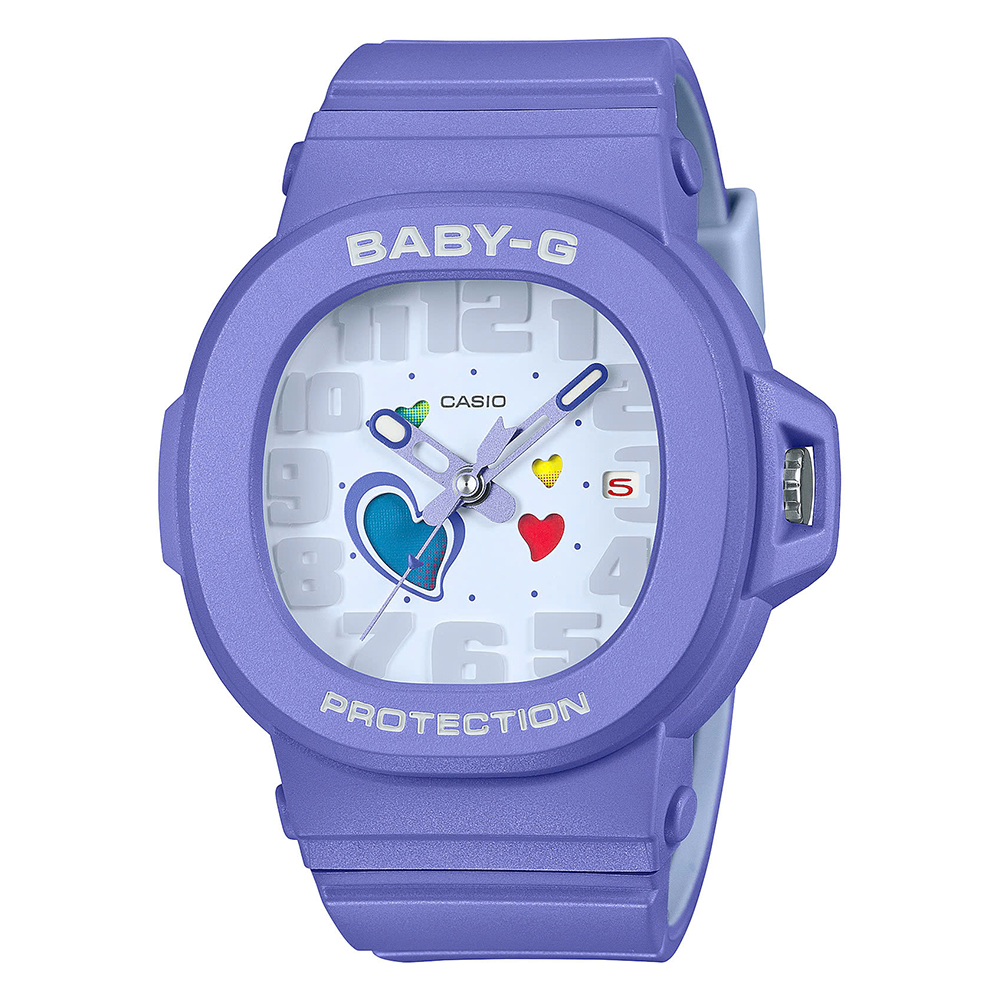 BGA-10-6ADR | Đồng hồ Casio BABY-G Nữ | Dây nhựa màu xanh | Vòng bezel rời | Chống nước 100m