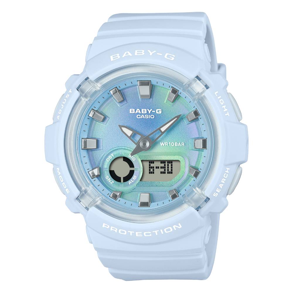 BGA-280TD-2ADR | Đồng Hồ Casio | Baby-G | Nữ | Dây Nhựa mặt loang pastel| Chống Va Đập | Chống Nước WR100M