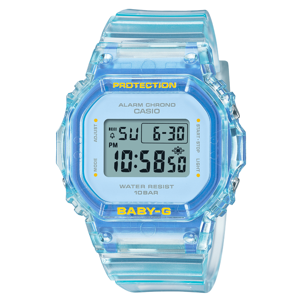 BGD-565SJ-2DR | Đồng Hồ Casio | Baby-G | Nữ | Dây Nhựa | Mặt Vuông Điện Tử | Chống Nước WR100M