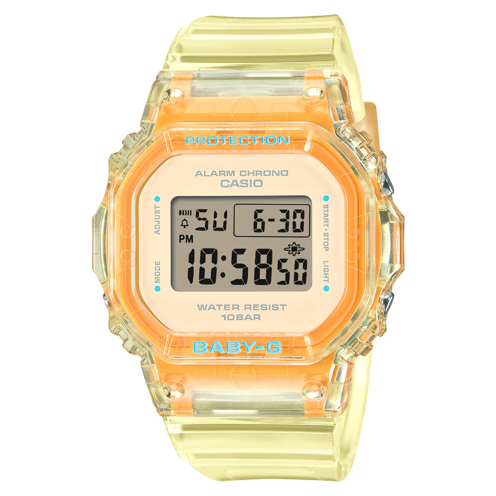 BGD-565SJ-9DR | Đồng Hồ Casio | Baby-G | Nữ | Dây Nhựa | Mặt Vuông Điện Tử | Chống Nước WR100M