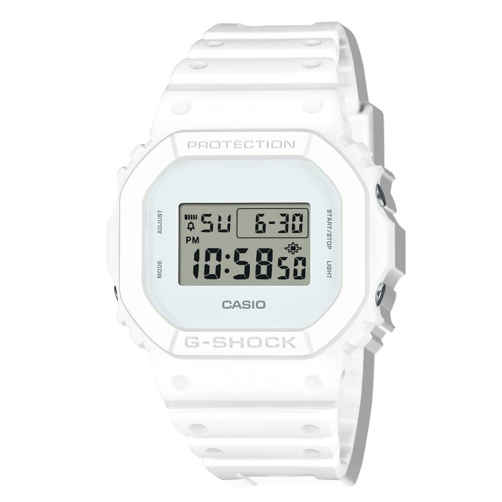 DW-5600WW-7DR | Đồng hồ Casio G-SHOCK Nam | Dây Nhựa Trắng | Size mặt 42.8 mm | Chống nước 200m