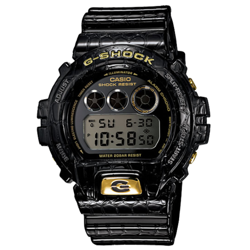 DW-6900CR-1DR | Đồng Hồ Casio G-shock | Nam | Dây nhựa Đen| Chống nước 200m