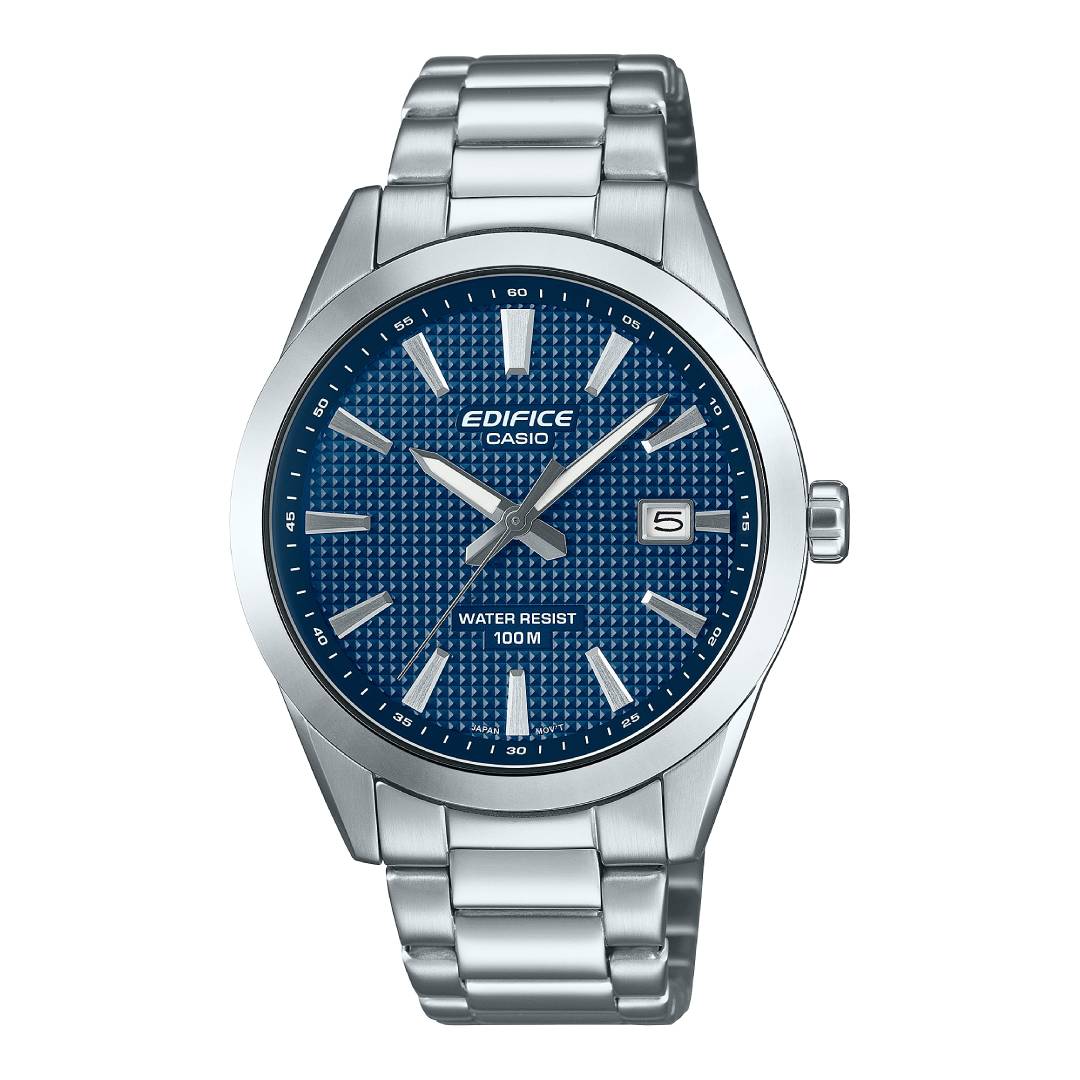 EFV-160D-2AVDF | Đồng Hồ Casio Edifice Nam | Dây Kim Loại | Mặt Số Xanh | Kim Dạ Quang | Chống Nước 100m