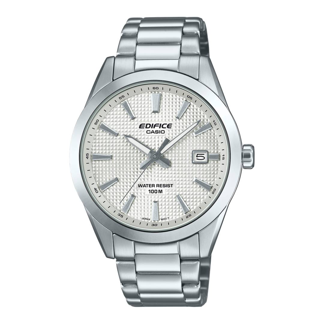 EFV-160D-7AVDF | Đồng Hồ Casio Edifice Nam | Dây Kim Loại | Mặt Số Trắng | Kim Dạ Quang | Chống Nước 100m