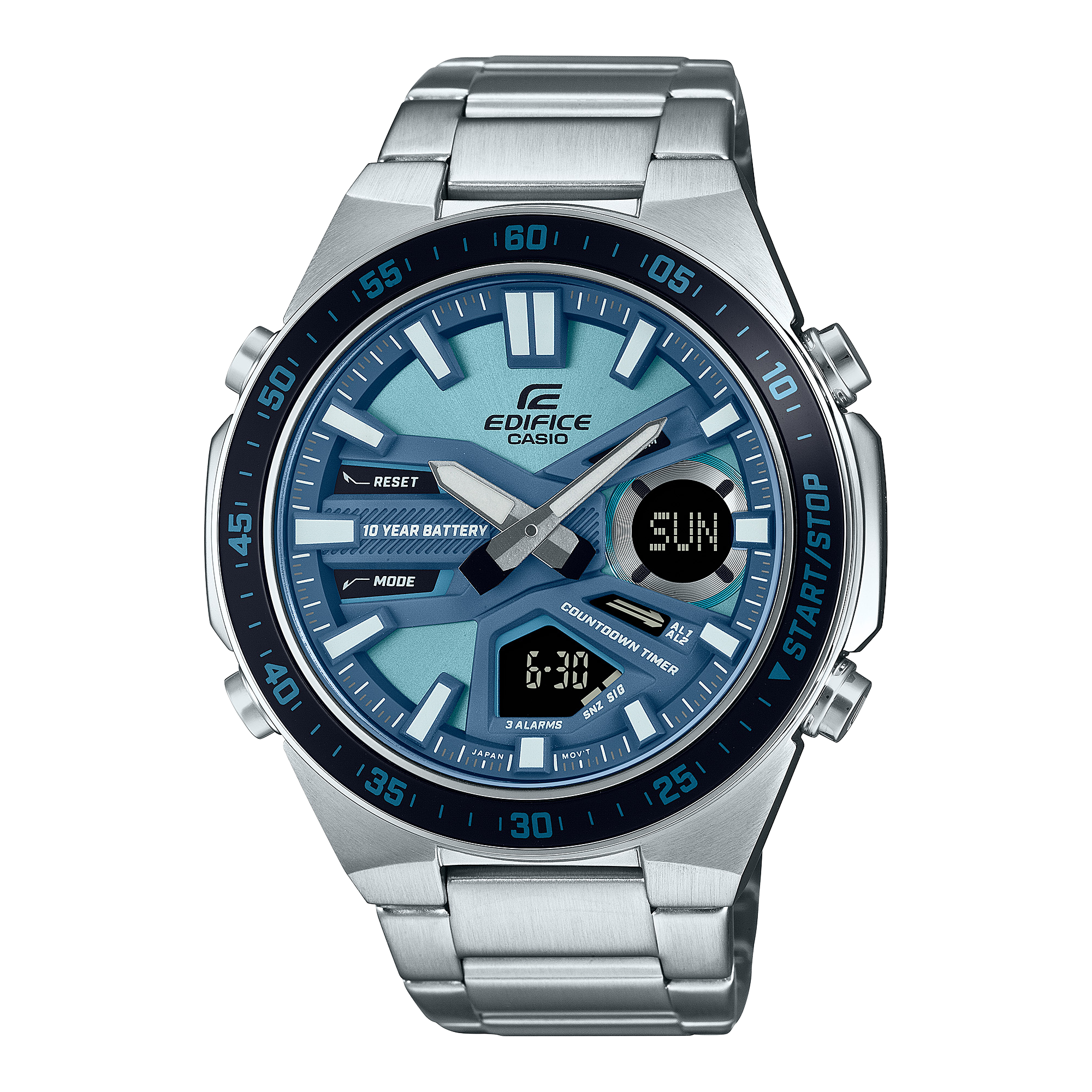 EFV-C110D-2BDF | Đồng Hồ Casio | Edifice | Nam | Dây Kim Loại | Kim - Số | Pin 10 Năm | WR100M