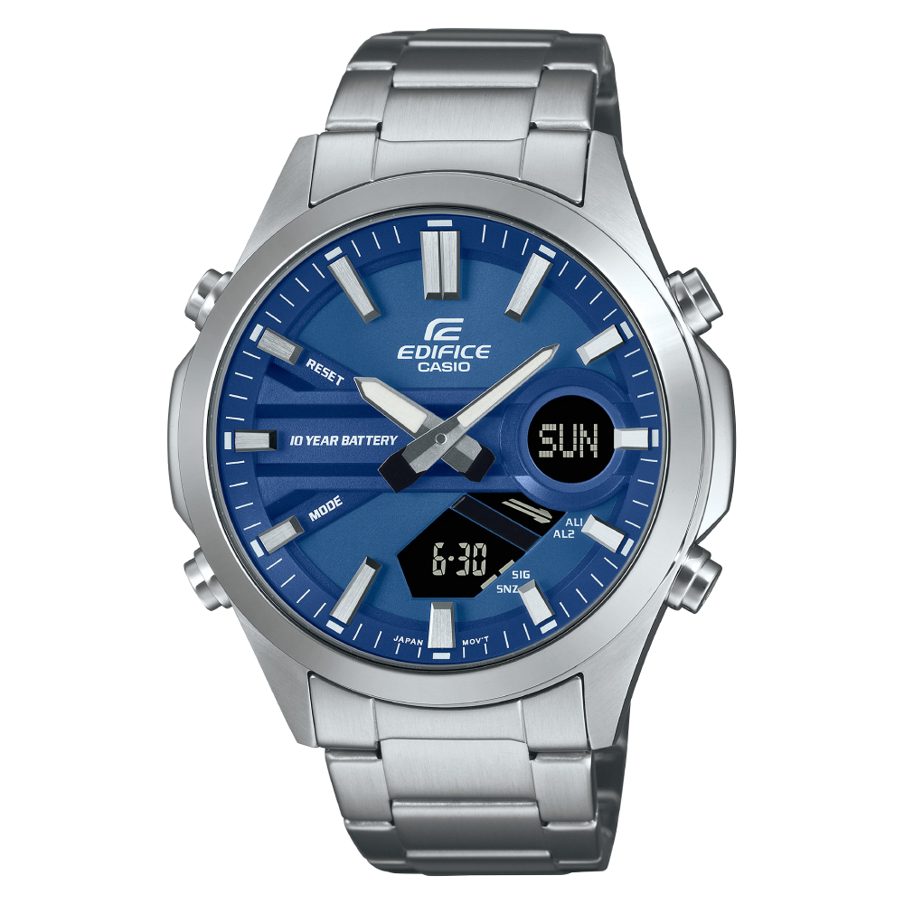 EFV-C120D-2ADF |  Đồng Hồ Casio | Edifice | Nam | Dây Kim Loại | Kim - Số | Pin 10 Năm | WR100M