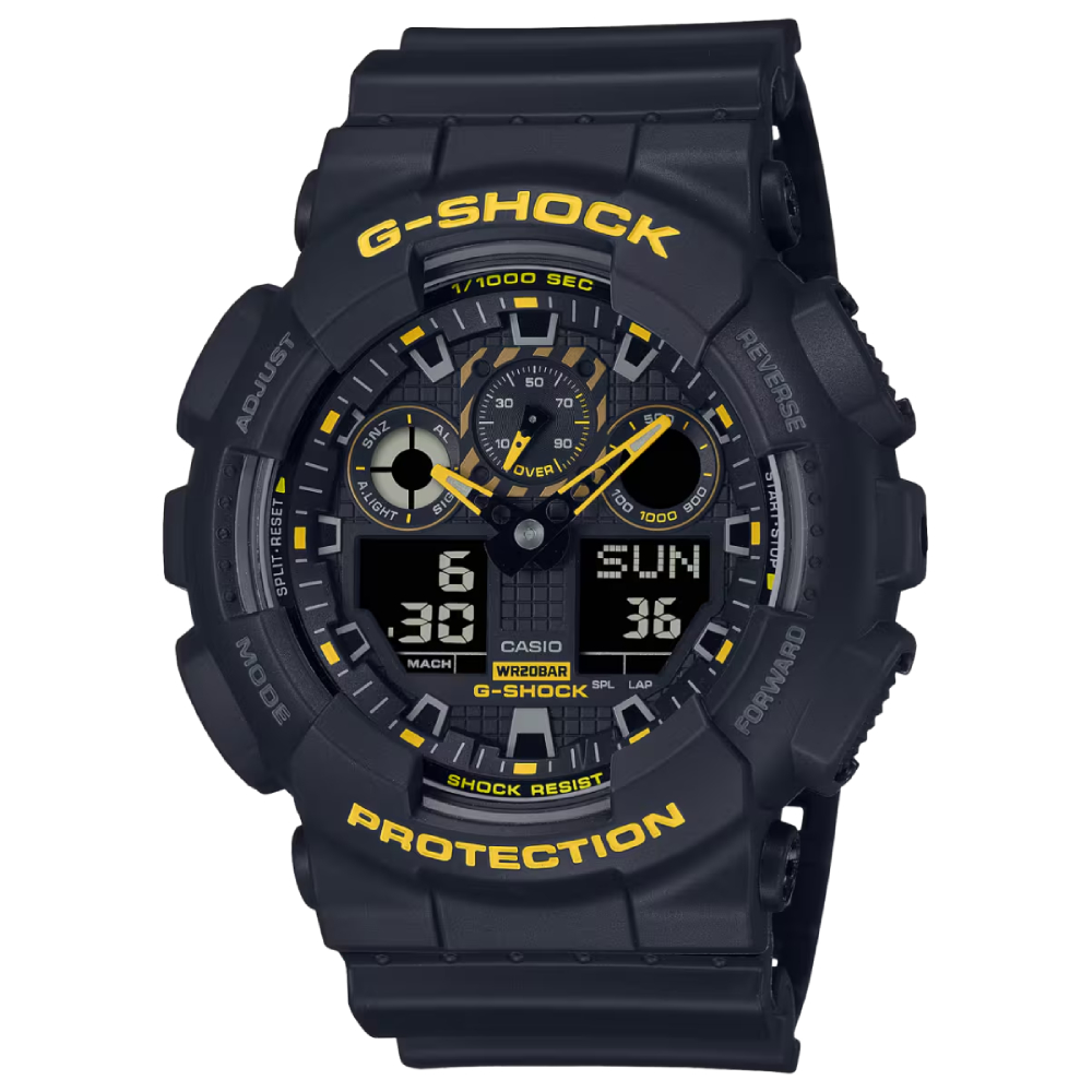 GA-100CY-1ADR | Đồng Hồ Casio | G-Shock | Nam | Dây Nhựa | Chống Va Đập | Chống Nước WR20BAR