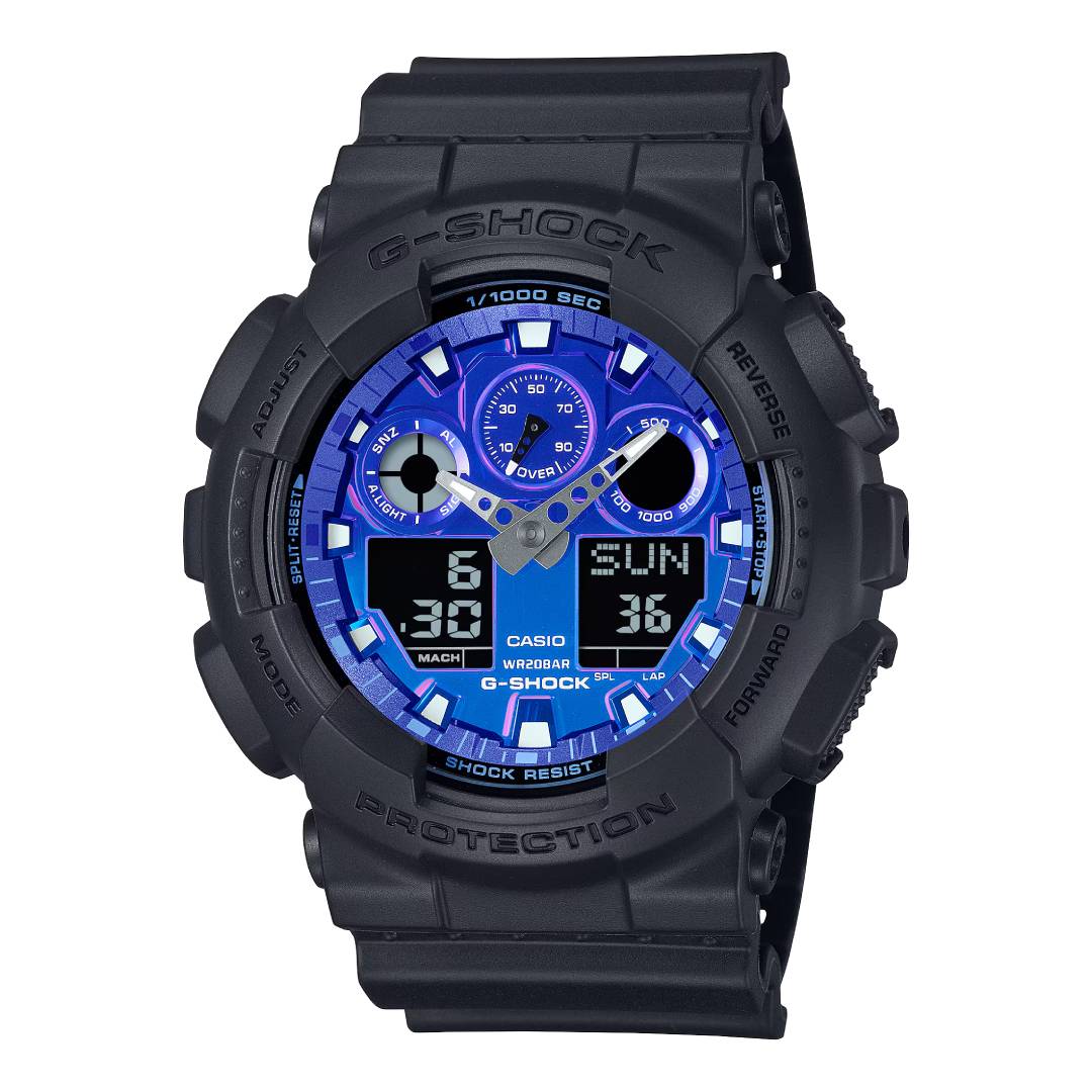 GA-100FL-1ADR | Đồng Hồ Casio G-shock Nam | Dây nhựa | Kim - kỹ thuật số | Chống nước 200m