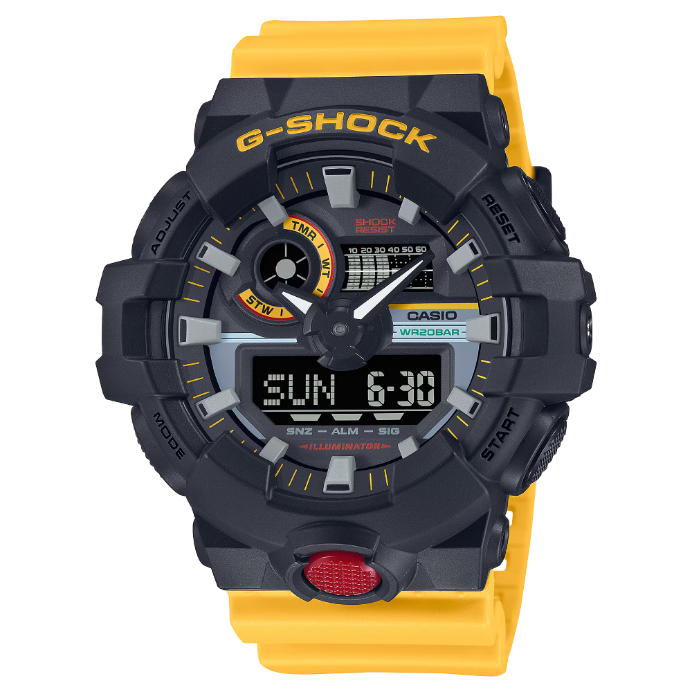 GA-100MT-1A3DR | Đồng Hồ Casio | G-Shock | Nam | Dây Nhựa | Chống Va Đập | Chống Nước WR20BAR