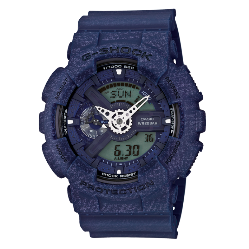 GA-110HT-2ADR | Đồng Hồ Casio | G-Shock | Nam | Dây Nhựa | Chống Nước WR20BAR