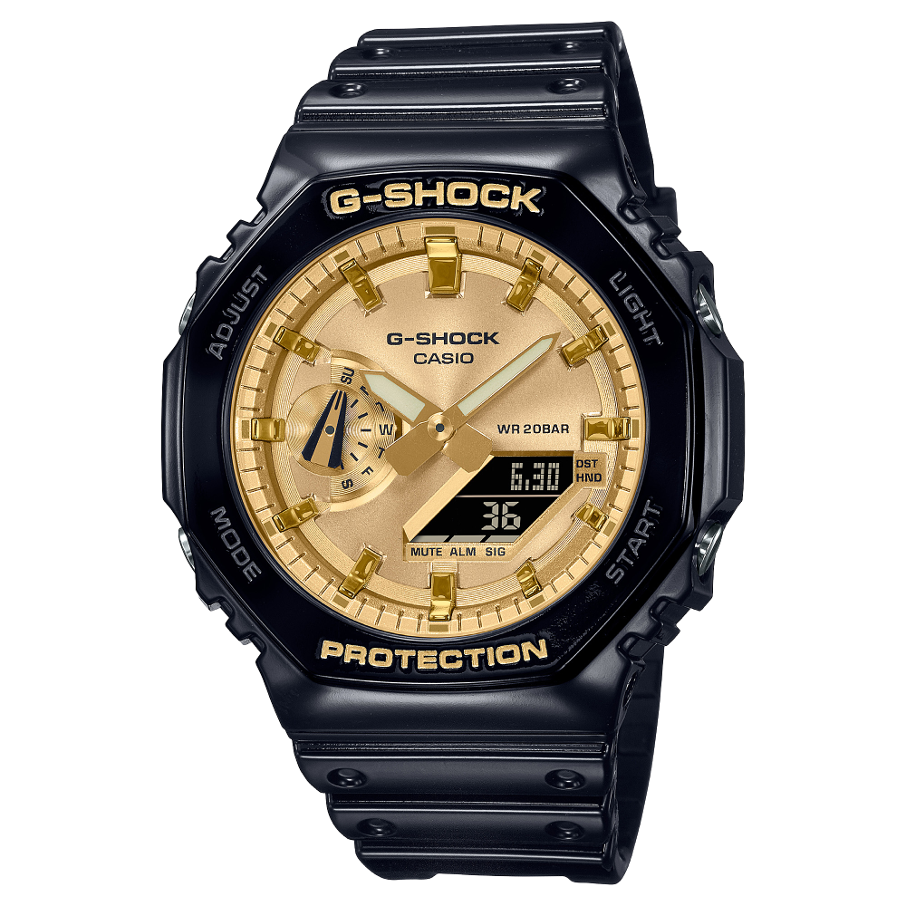 GA-2100GB-1ADR | Đồng Hồ Casio G-Shock | Nam | Dây Nhựa | cấu trúc carbon | WR20BAR