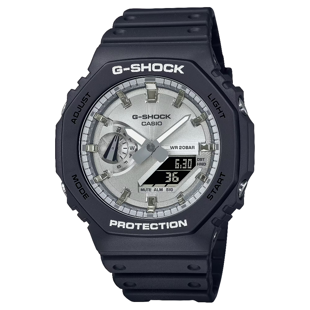 GA-2100SB-1ADR | Đồng Hồ Casio | G-Shock | Nam | Dây Nhựa Trong | Cấu Trúc Bảo Vệ Lõi Carbon | Chống Nước WR20BAR