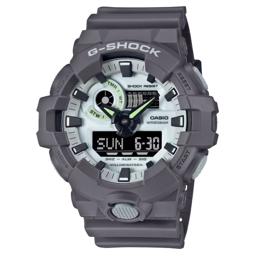 GA-700HD-8ADR | Đồng Hồ Casio | G-Shock | Nam | Dây Nhựa | Kim - Số | Chống Nước WR20BAR