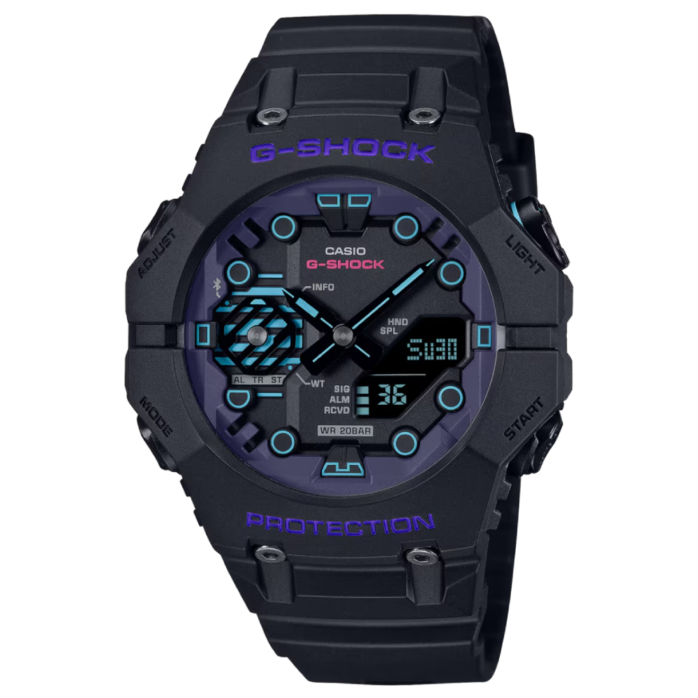 GA-B001CBR-1ADR | Đồng Hồ Casio | G-Shock Nam | Dây Nhựa | Kết Nối Điện Thoại | Lõi Carbon | WR20BAR