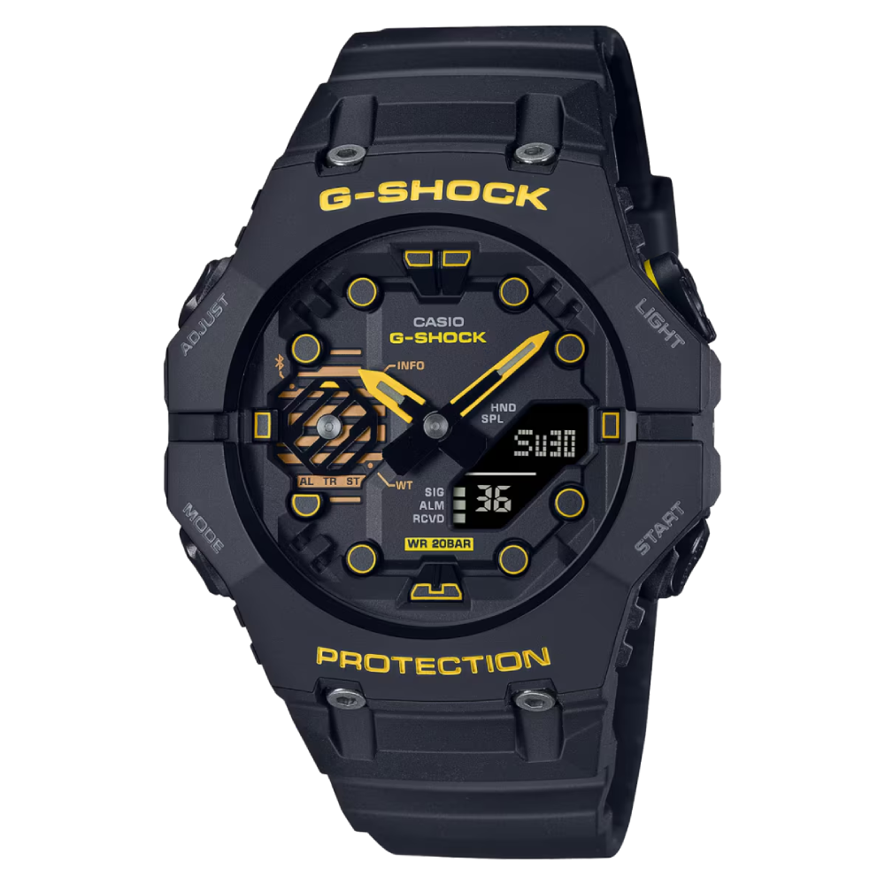 GA-B001CY-1ADR | Đồng Hồ Casio G-shock Nam | Dây Nhựa | Cấu Trúc Chống Sốc | Kết Nối Điện Thoại | WR200m