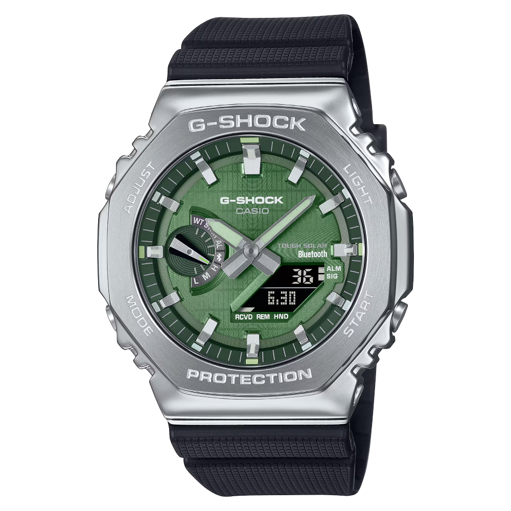 GBM-2100A-1A3DR | Đồng Hồ Casio G-shock | Nam | Kết Nối Bluetooth | Pin Năng Lượng | Chống Nước 200m