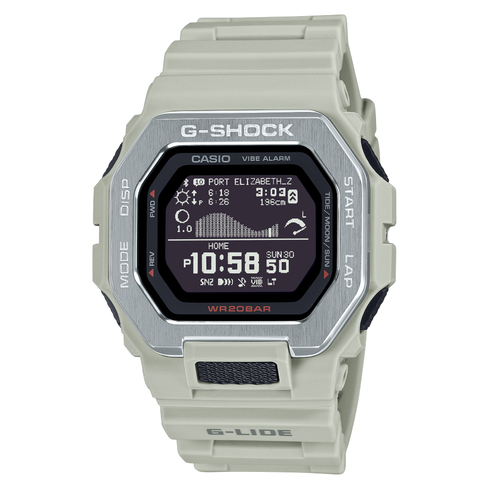 GBX-100-8DR | Đồng Hồ Casio G Shock | Nam | Dây Nhựa | Mặt Vuông Viền Kim Loại | Kết Nối Điện Thoại