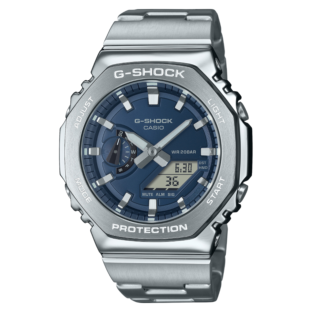 [NEW ARRIVAL ] GM-2110D-2BDR | Đồng Hồ Casio G-shock Nam | Dây Và Vỏ Kim Loại Thép không Gỉ | Chống Nước200m