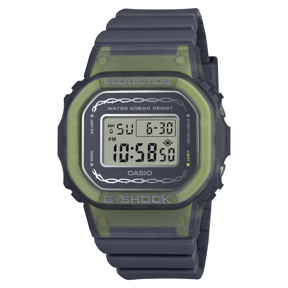 LIMITED | NEW ARRIVAL | GMD-S5610RS-8DR | Đồng Hồ Casio | G-Shock | Nam | Nữ | Dây Nhựa | Mặt Vuông Họa Tiết Gai | WR20BAR