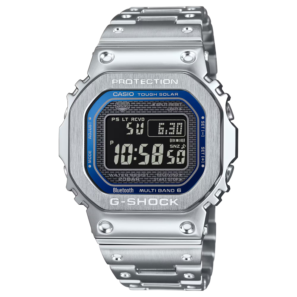 GMW-B5000D-2DR | Đồng Hồ Casio G Shock Nam | Dây Thép Không Gỉ | Pin Năng Lượng | Chống nước WR20BAR 