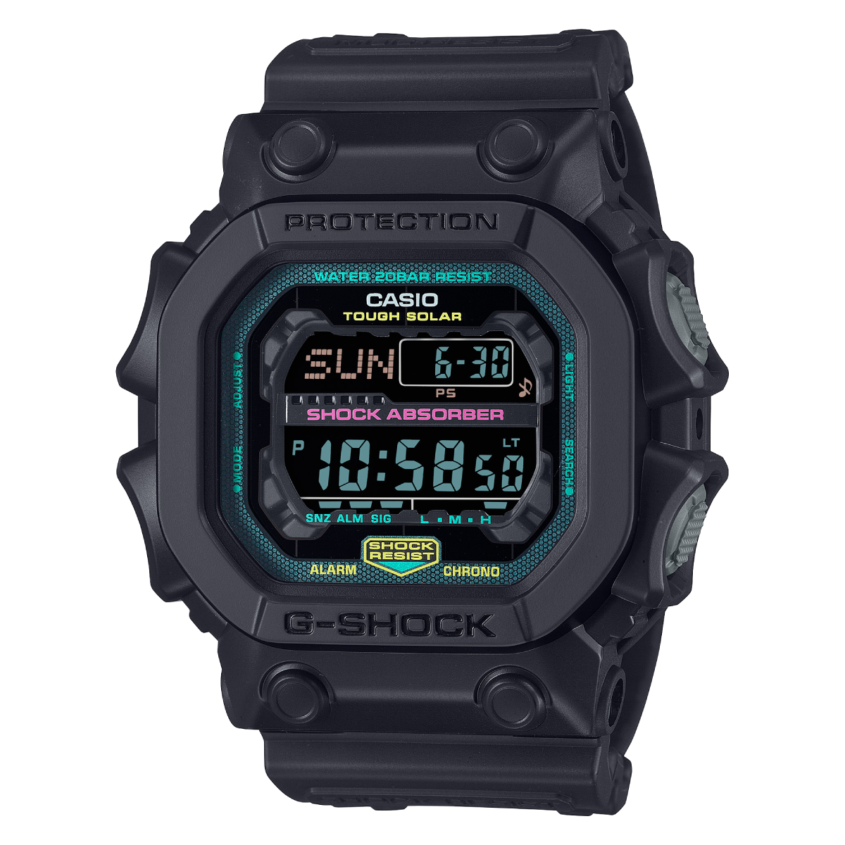 GX-56MF-1DR | Đồng Hồ Casio | G-Shock | Nam | Dây Nhựa | Mặt Vuông | Pin Năng Lượng | WR20BAR