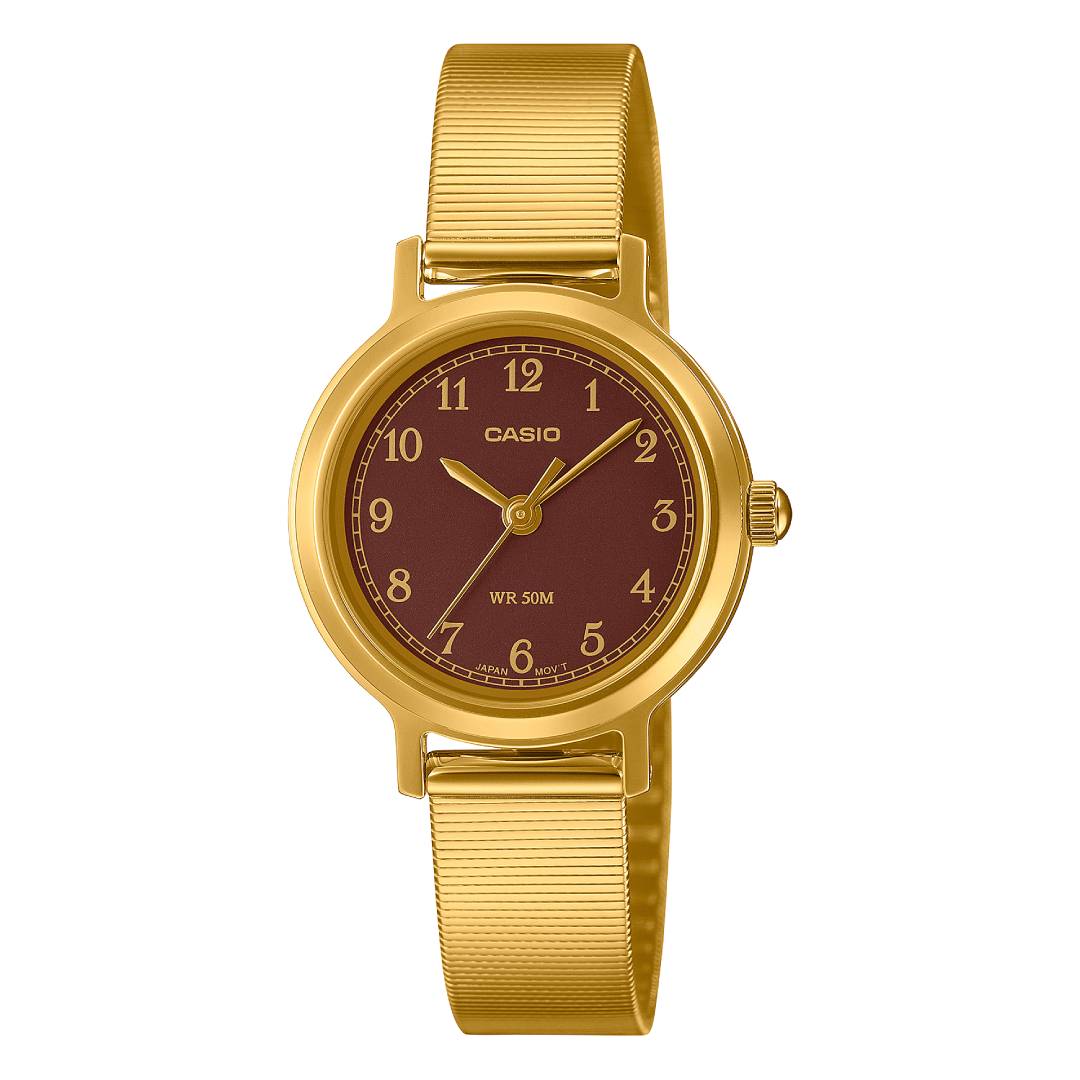 LTP-B170G-5BVDF | Đồng hồ Casio Nữ | Dây kim loại vòng đeo tay retro| chính hãng | Chống nước 50m