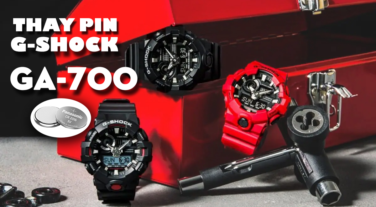 Thay Pin G-Shock GA-700 – Mặt Số Lớn, Thiết Kế Mạnh Mẽ