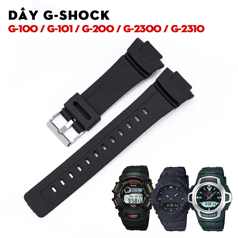 Dây G-Shock G-100 / G-101 / G-200 / G-2300 / G-2310 – Bộ Sưu Tập Dây Thay Thế Cho Dòng Classic Analog-Digita