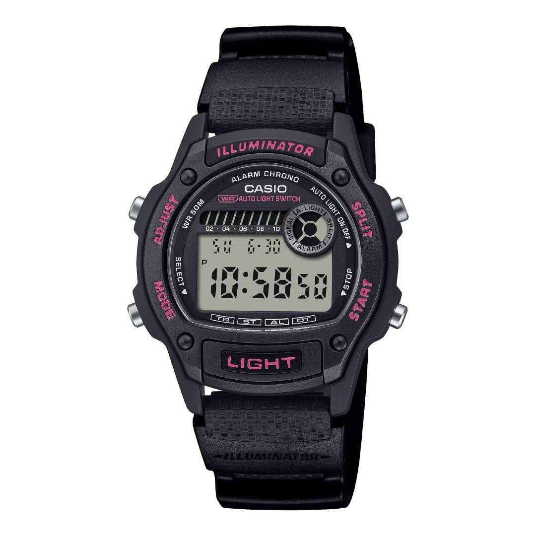 W-220H-1A2VDF | Đồng Hồ Casio Nam | Dây Đeo Bằng Nhựa | Chống nước 50m 