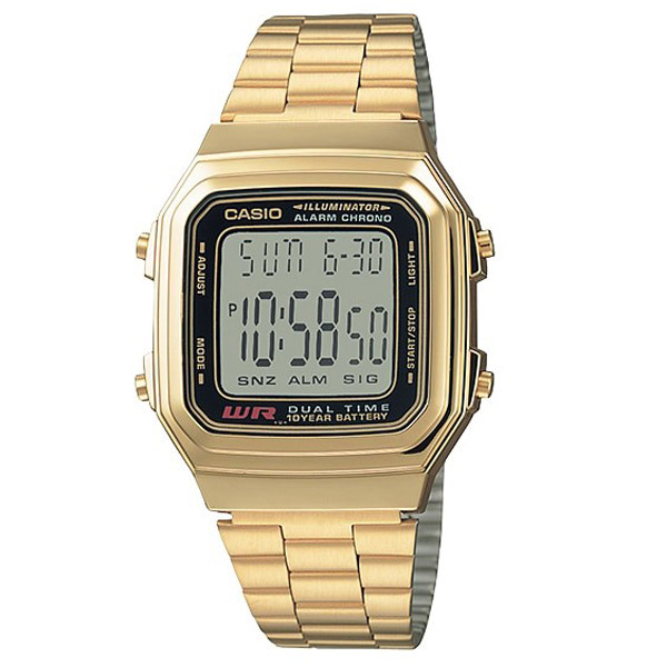 Đồng hồ Casio A178WGA-1ADF Gold 