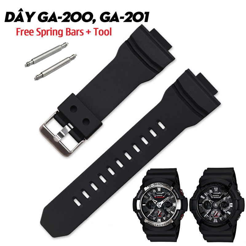 Dây G-Shock GA-200 & GA-201 Series – Bộ Sưu Tập Dây Thay Thế Cho “Cockpit” Viền Thép Hầm Hố