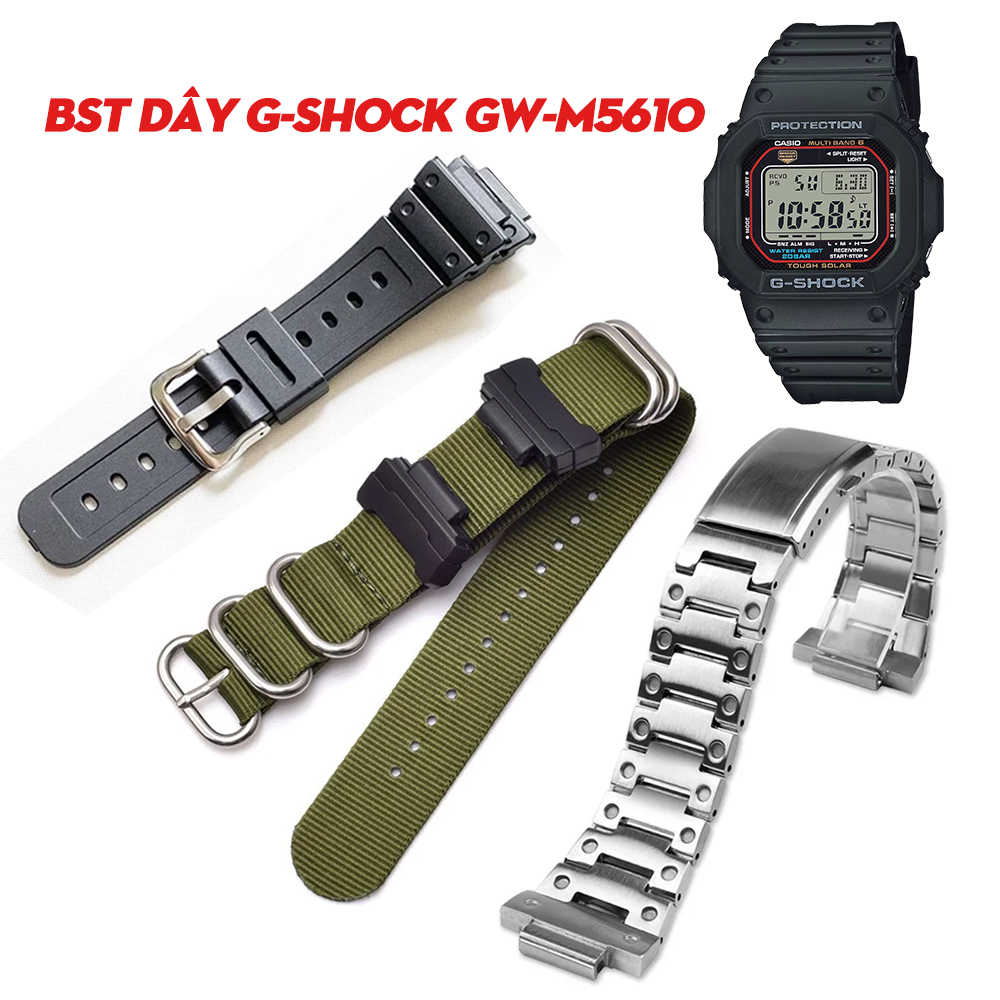 Dây G-Shock GW-M5610 – Bộ Sưu Tập Dây Thay Thế Cho Huyền Thoại Square Công Nghệ Cao