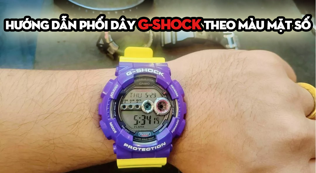 Hướng dẫn phối dây G-Shock theo màu mặt số – Bí quyết tạo phong cách độc đáo