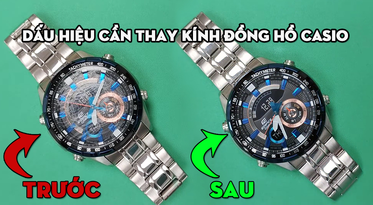 Dấu Hiệu Cần Thay Kính Đồng Hồ Casio – Đừng Để Vỡ Kính Làm Hỏng Máy