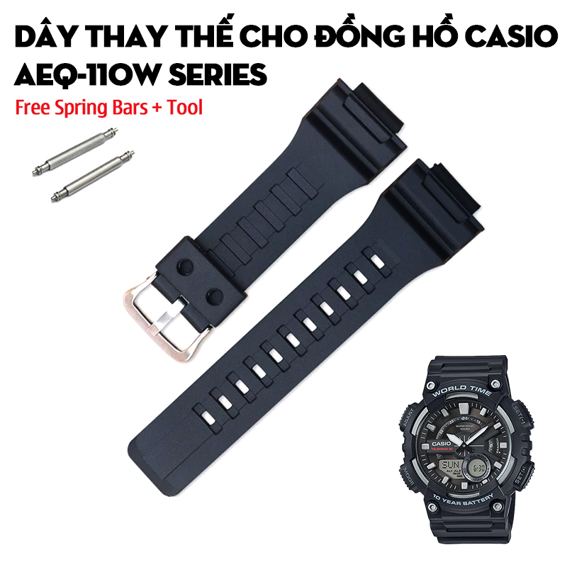 Dây thay thế cho đồng hồ Casio AEQ-110W series