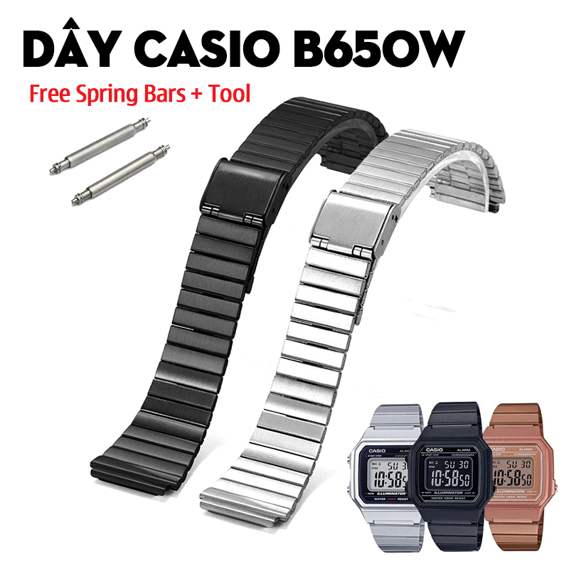 Dây Casio B650W – Thể Thao Phá Cách Với Đèn Xanh Dương Và Các Lựa Chọn Thay Thế