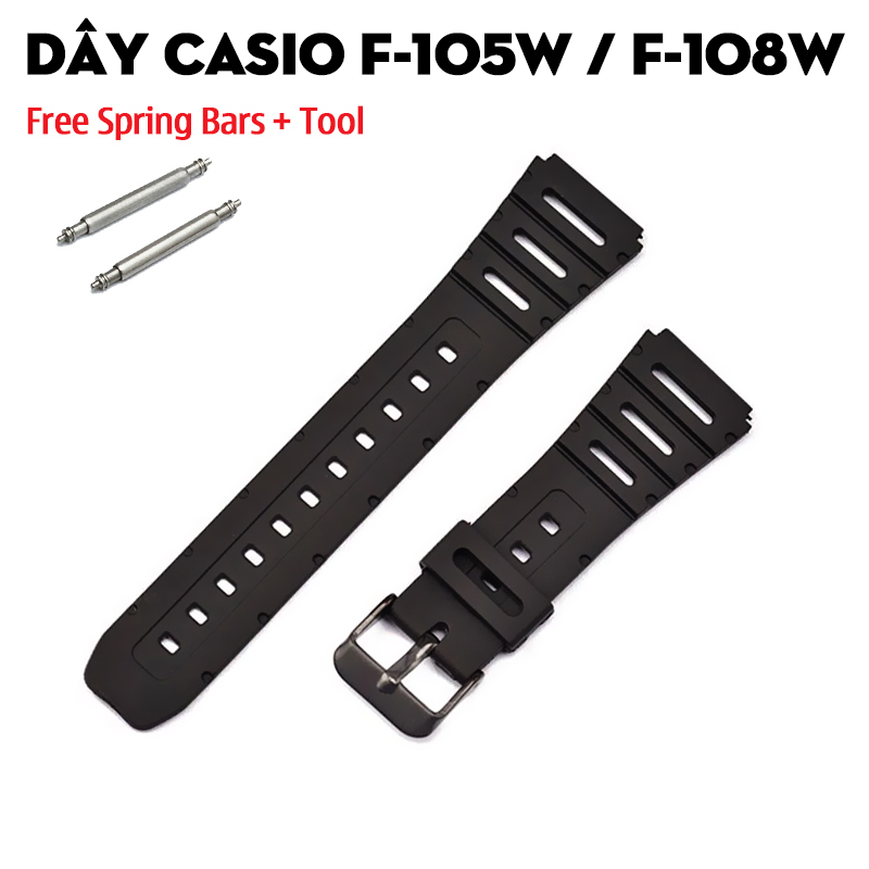 Dây Casio F-105W / F-108W – Bản Nâng Cấp Hoàn Hảo Của Huyền Thoại F-91W