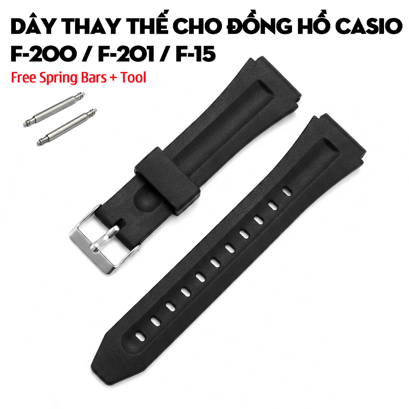 Dây thay thế cho đồng hồ Casio F-200 / F-201 / F-15