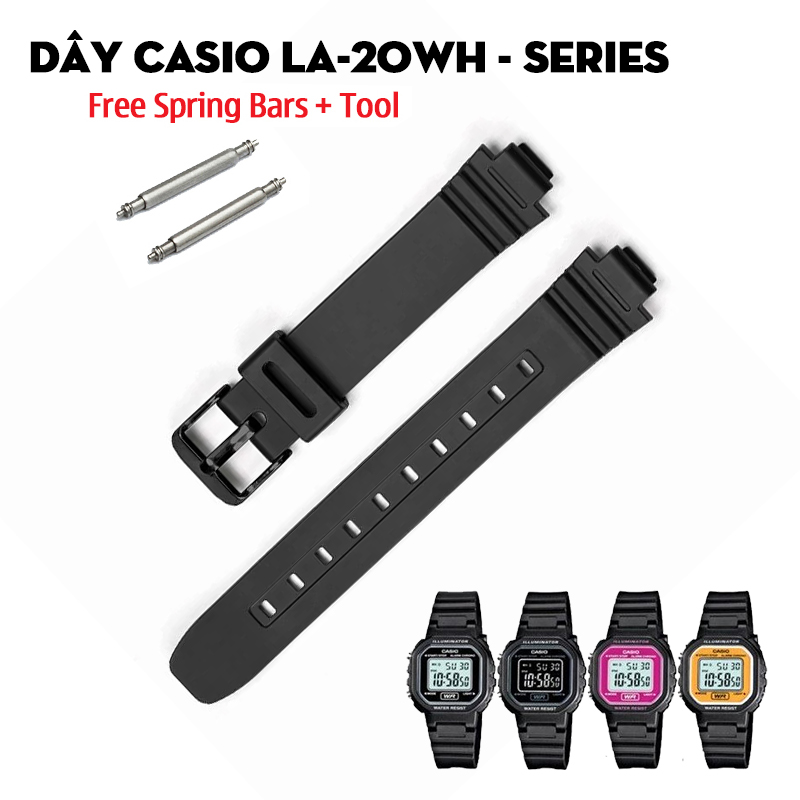 Dây Casio LA-20WH – Kích thước 10mm đặc biệt và các lựa chọn thay thế