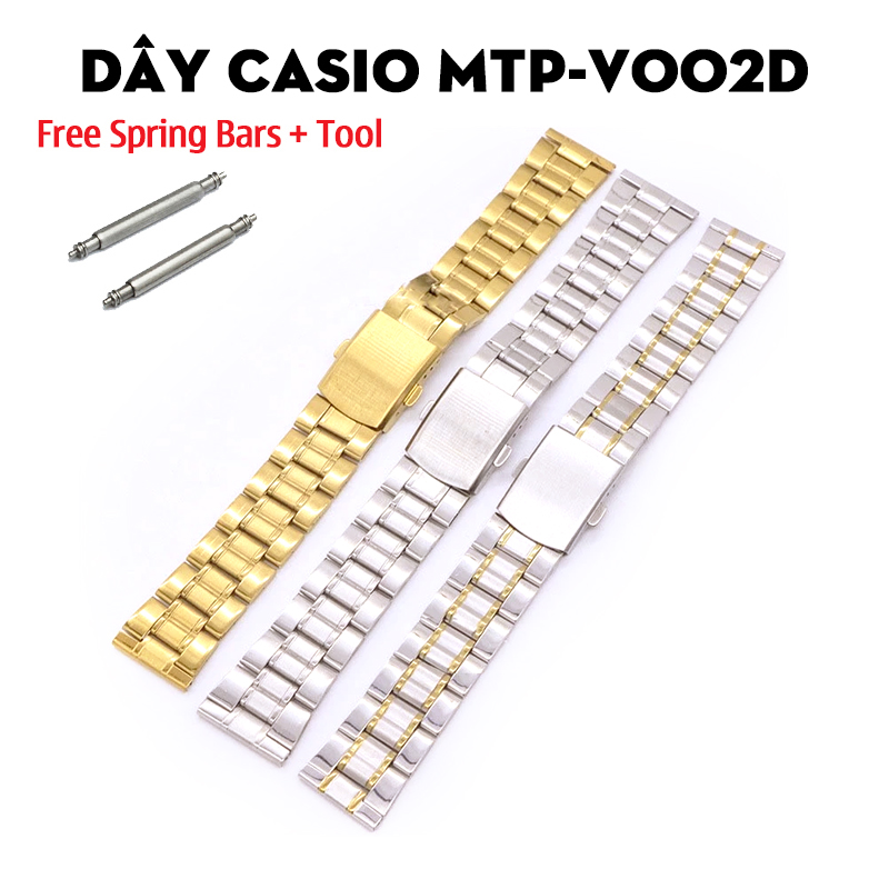 Dây Casio MTP-V002D – Mặt Tròn Kim Loại Cổ Điển Và Các Lựa Chọn Thay Thế