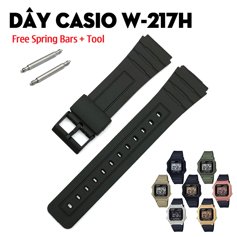 Dây Casio W-217H – Bản Nâng Cấp Hoàn Hảo Của F-91W Và Các Lựa Chọn Thay Thế