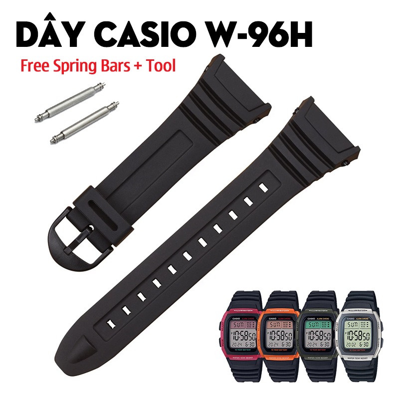 Dây Casio W-96H – Phong Cách Quân Đội Và Các Lựa Chọn Thay Thế
